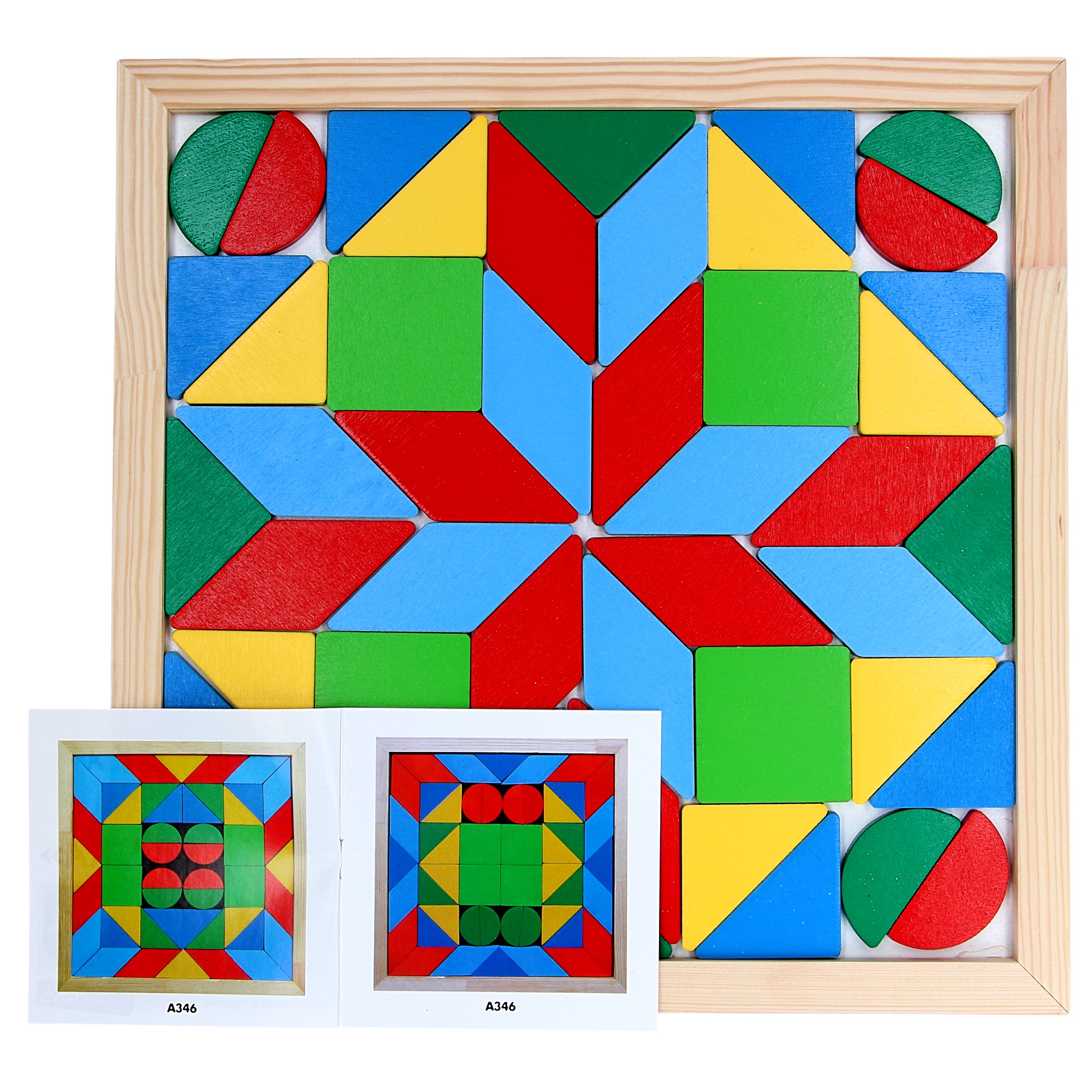Mozaic Geometrie - 4 forme — Jucării din lemn