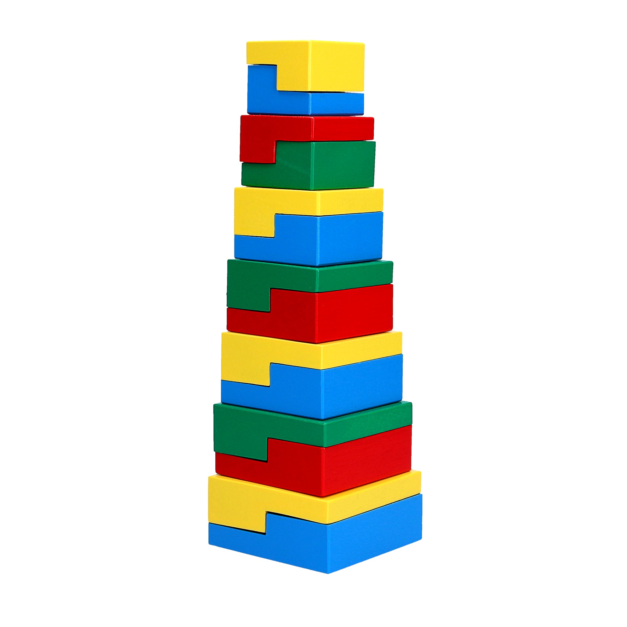 Piramida Puzzle 14 elemente — Jucării din lemn