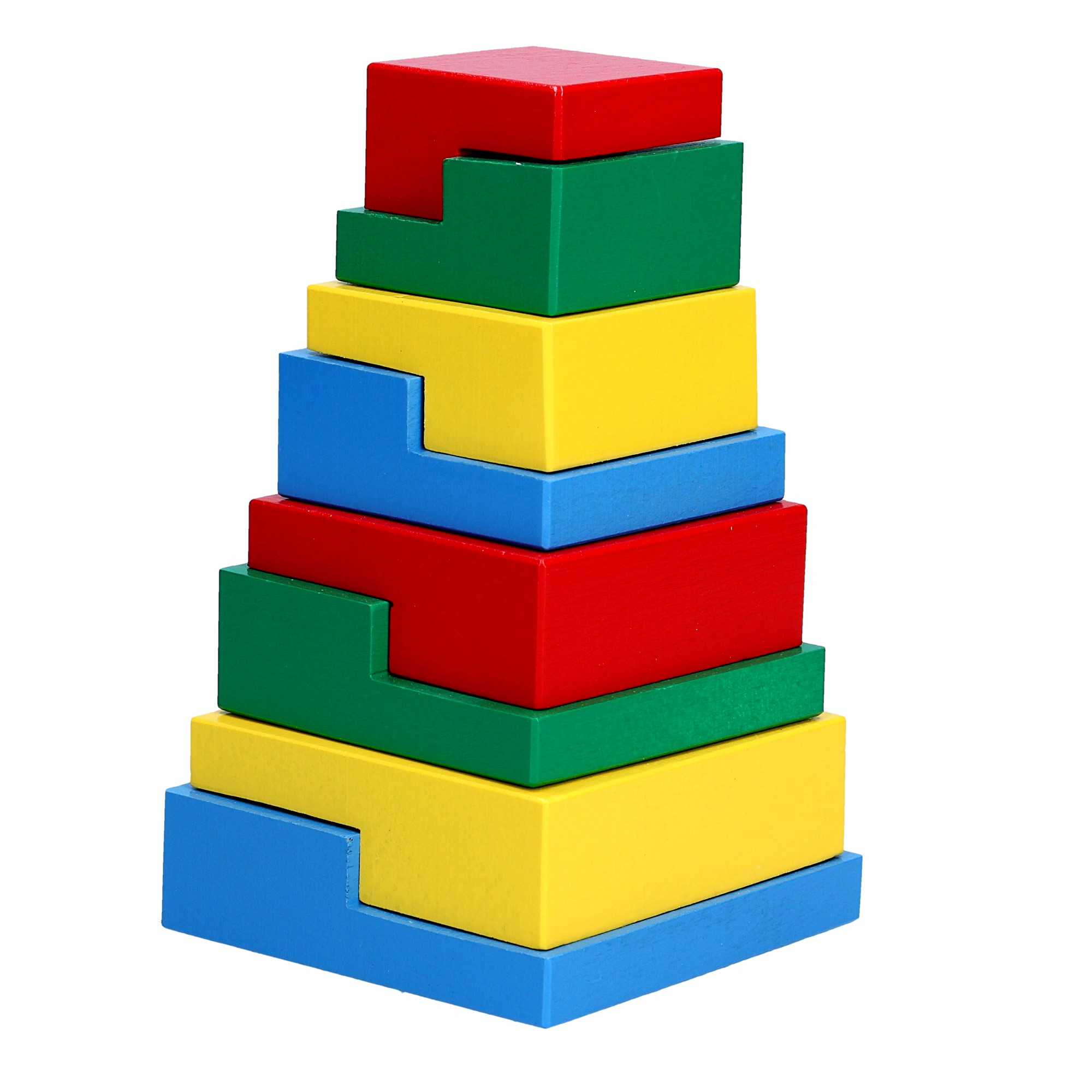 Piramida Puzzle 8 elemente — Jucării din lemn